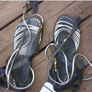 Free People Lace up Sandal